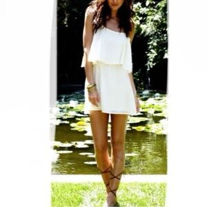 LOVERS + FRIENDS Sunkissed Dress in Beige size S